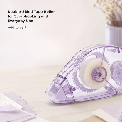 Double-Sided Tape Roller for Scrapbooking and Everyday Use