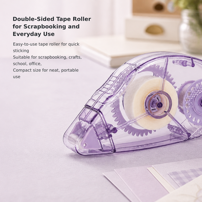 Double-Sided Tape Roller for Scrapbooking and Everyday Use