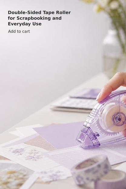 Double-Sided Tape Roller for Scrapbooking and Everyday Use
